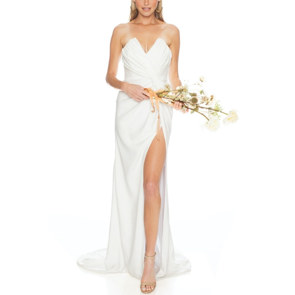 NEW Noel and Jean Wisteria Strapless Wedding Dress XS Ivory